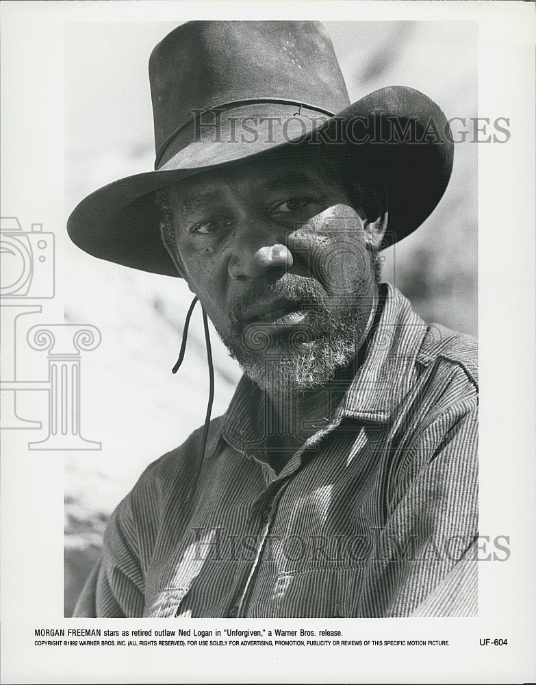 1992 Press Photo Morgan Freeman &quot;Unforgiven&quot; - Historic Images