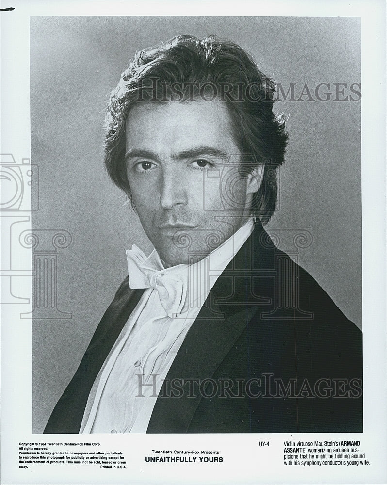 1984 Press Photo Armand Assante &quot;Unfaithfully Yours&quot; - Historic Images