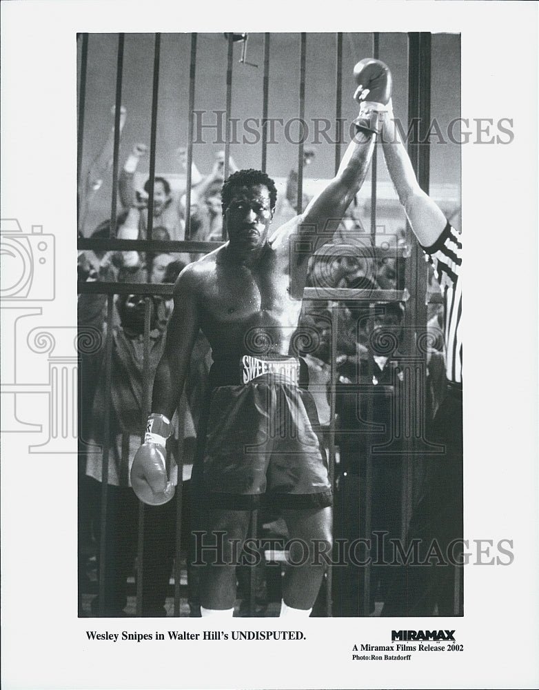2002 Press Photo Wesley Snipes "Undisputed" - Historic Images