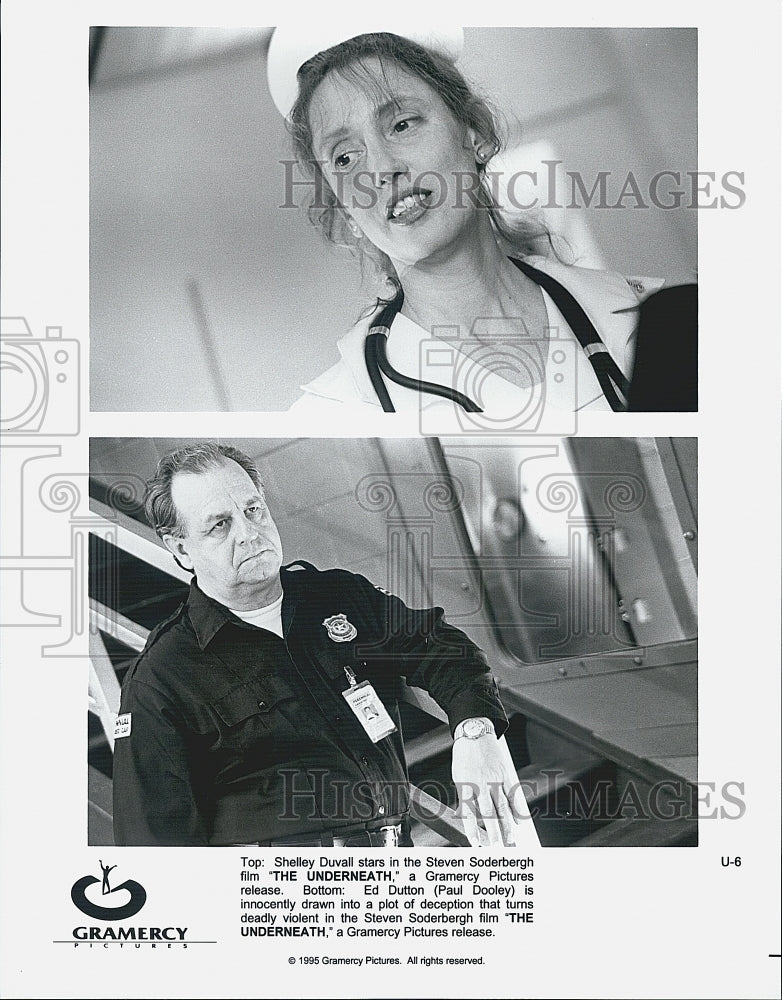 1995 Press Photo Shelley Duvall, Paul Dooley &quot;The Underneath&quot; - DFPG70605 - Historic Images