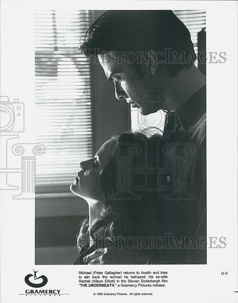 1995 Press Photo Peter Gallagher, Alison Elliott "The Underneath" - Historic Images