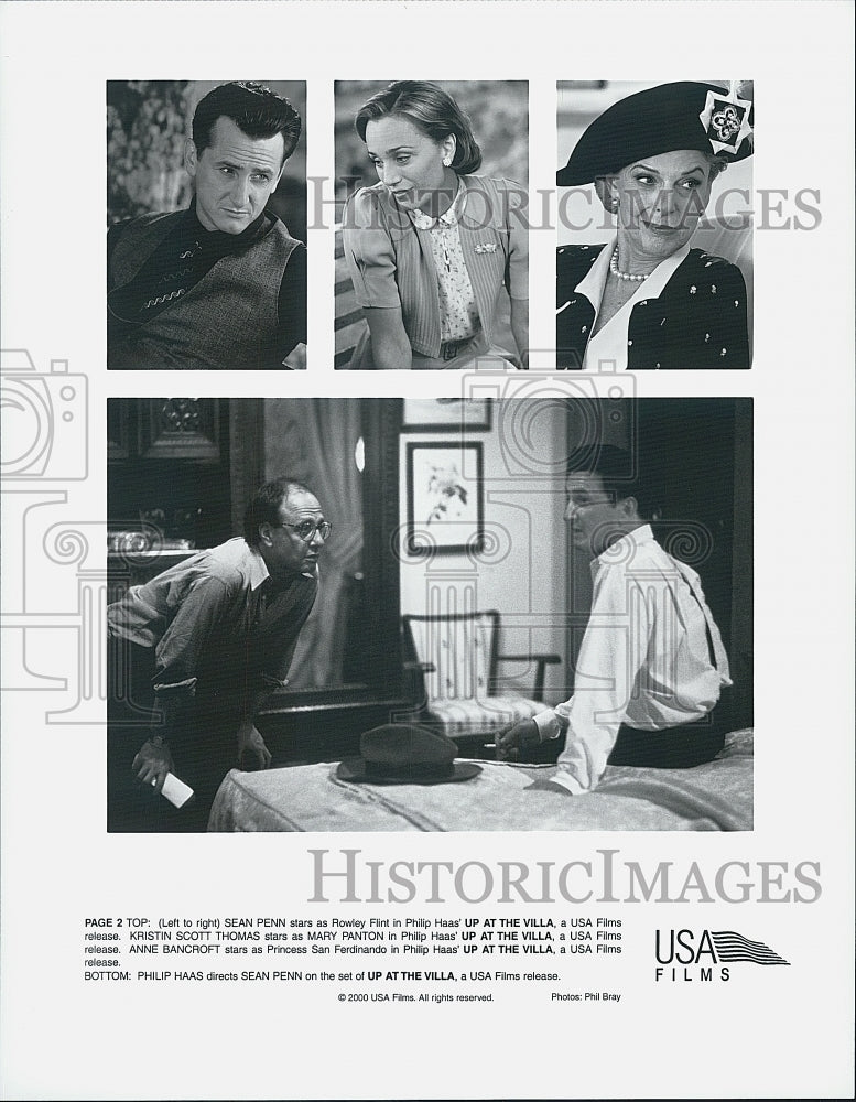 2000 "Uo At the Villa" Sean Penn,K Scott Thomas,Anne Bancroft-Historic Images