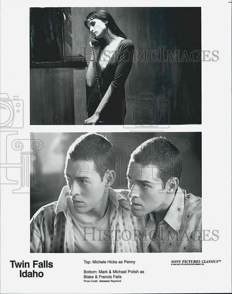 1999 Press Photo "Twin Falls Idaho" Michele Hicks,Mark & Michael Polish - Historic Images