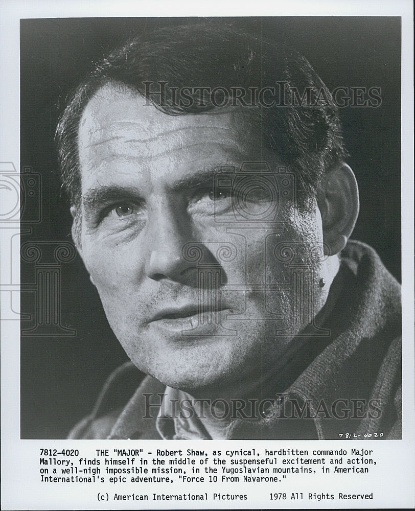 1978 Press Photo Robert Shaw Stars In Force 10 From Navarone - Historic Images