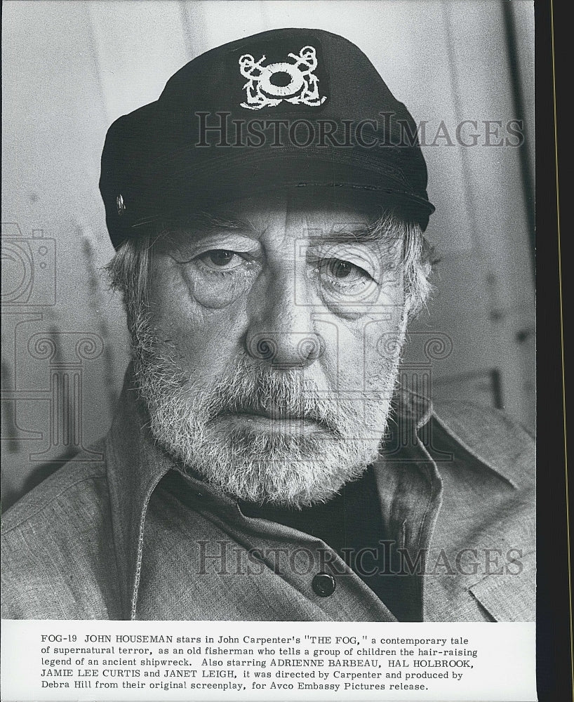 1980 Press Photo  "The FOg" starring John Houseman - Historic Images