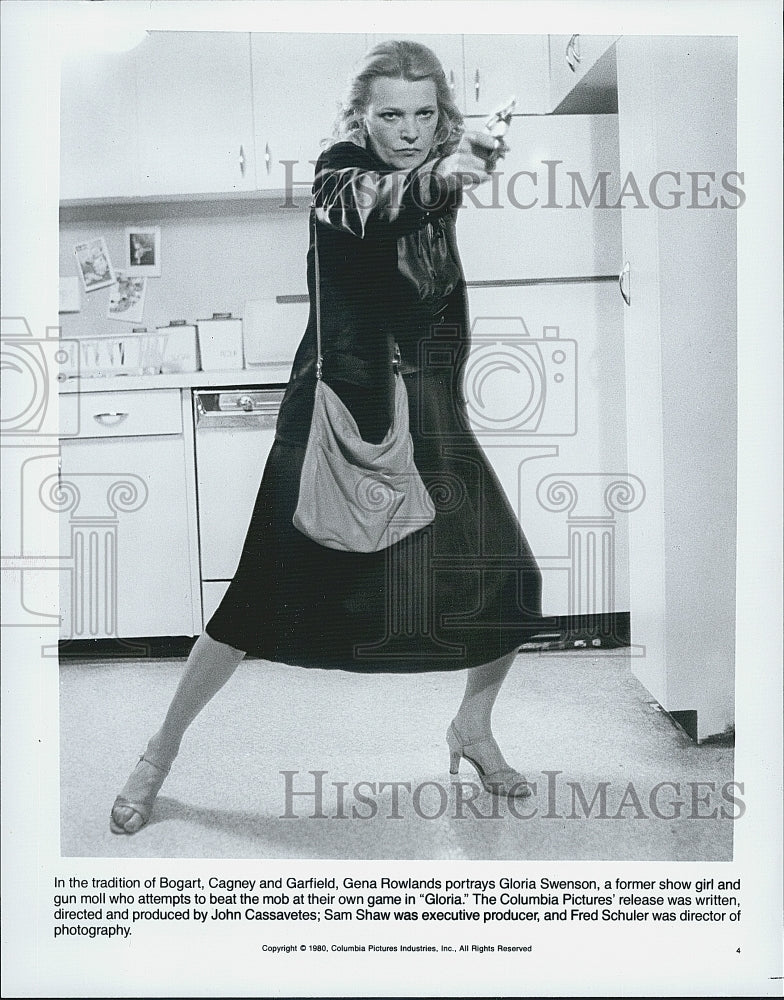 1980 Press Photo "Gloria " starring Gena Rowlands - Historic Images