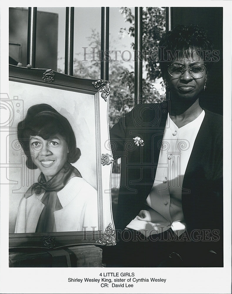 1997 Press Photo  "4 Little Girls" with Shirley Wesley King - Historic Images