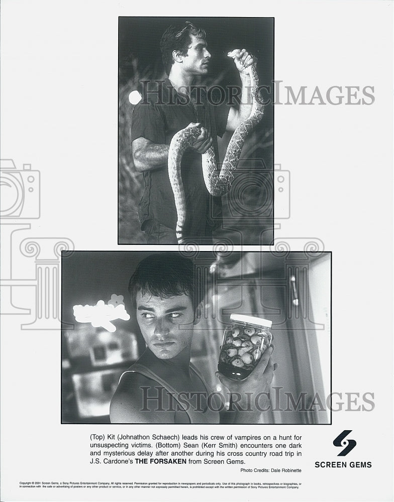 2001 Press Photo &quot;The Forsaken&quot; Kerr Smith,Jonathan Schaech - Historic Images