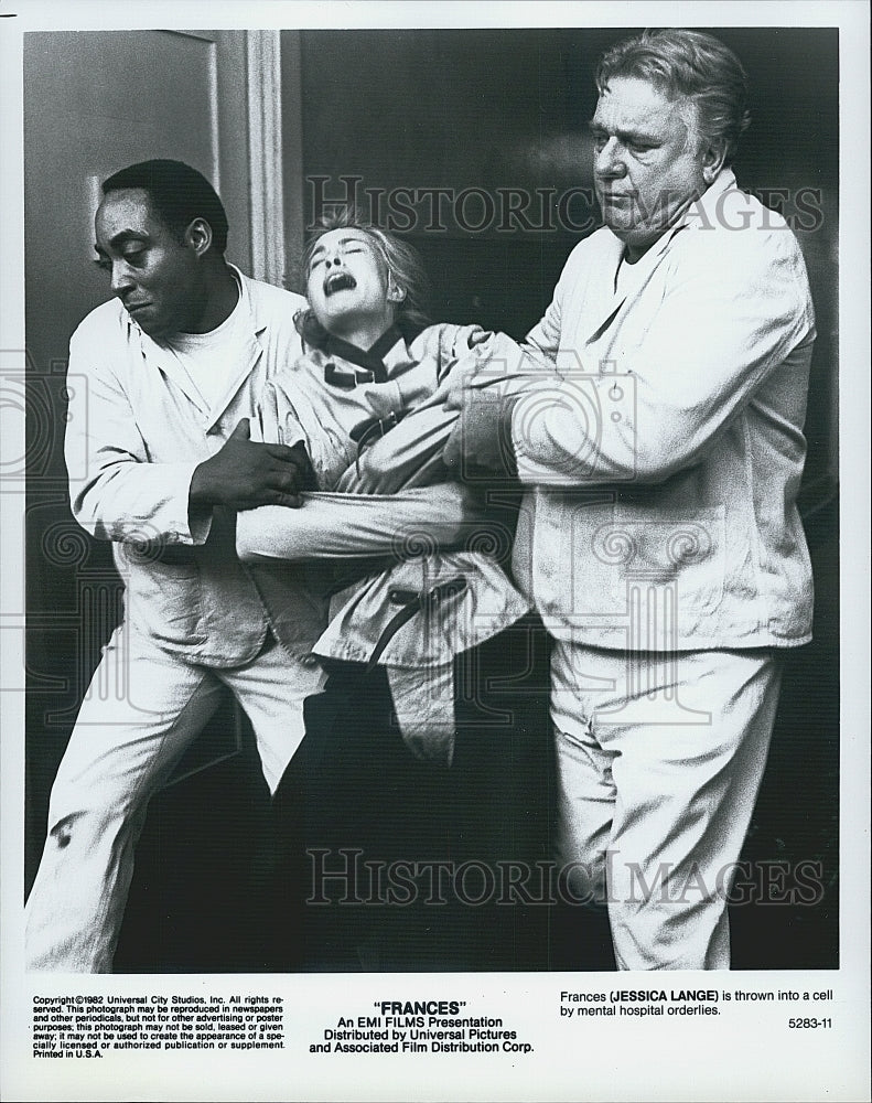 1982 Press Photo "Frances" starring Jessica Lange - Historic Images