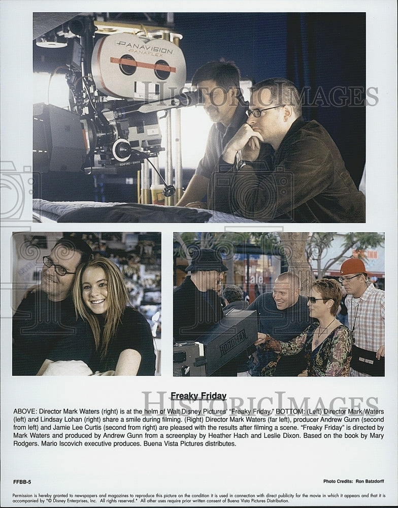 2003 Press Photo  "Freaky Friday" Jamie Lee CUrtis, Lindsay Lohan - Historic Images