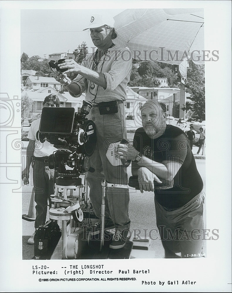 1985 Press Photo  &quot;The Longshot&quot; Director  Paul Bartel - Historic Images