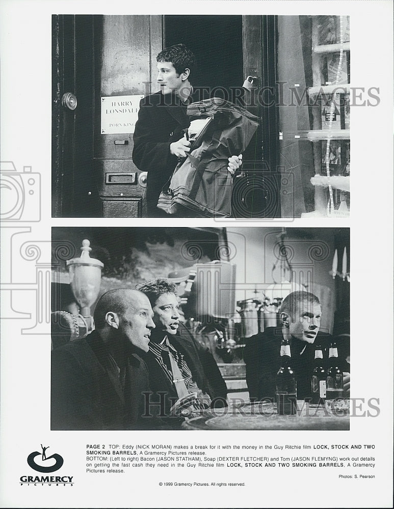 1999 Press Photo  "Lock Stock and Two Smoking Barrels" Nick Moran,Jason Statham - Historic Images