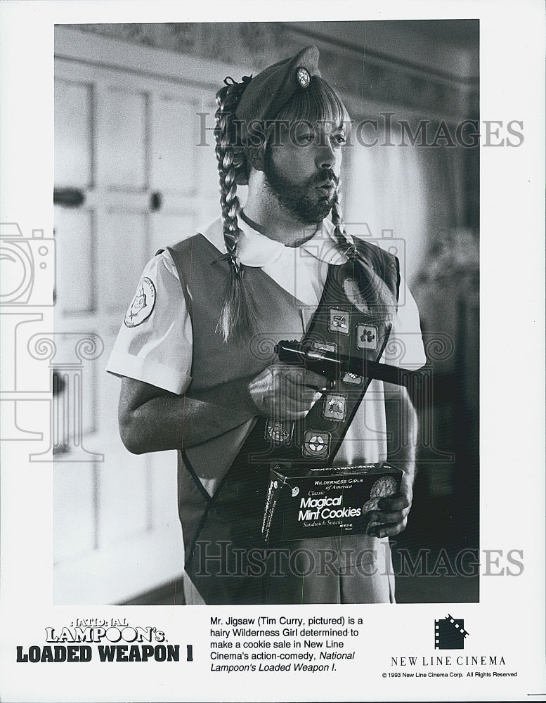 1993 Press Photo  "Natl Lampoon's Loaded Weapon I" Tim Curry - Historic Images