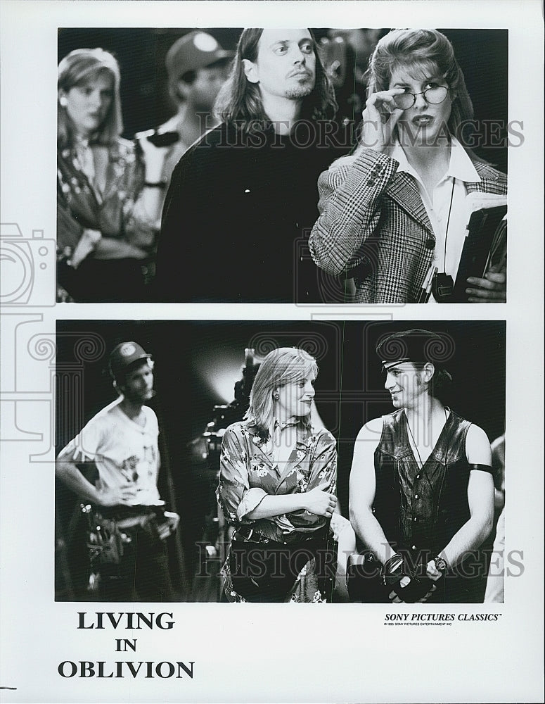 1995 Press Photo  &quot;Living In Oblivion&quot; Steve Buscemi,H Gilford,D Von Zemeck - Historic Images
