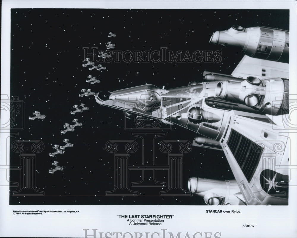 1984 Press Photo Starcar Spacecraft in &quot;The Last Starfighter&quot; Film - Historic Images