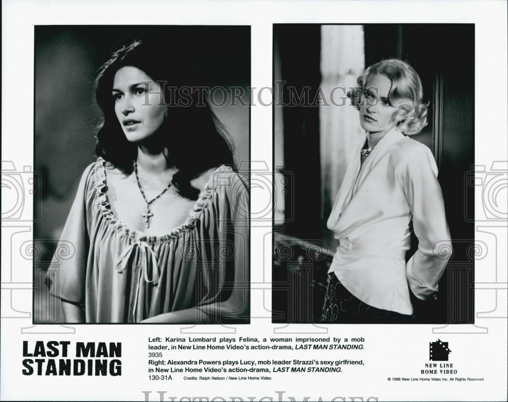 1996 Press Photo Karina Lombard, Alexandra Powers &quot;Last Man Standing&quot; - Historic Images