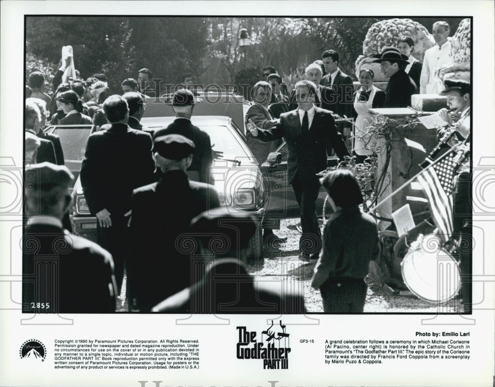 1990 Press Photo Al Pacino "The Godfather Part III" - Historic Images