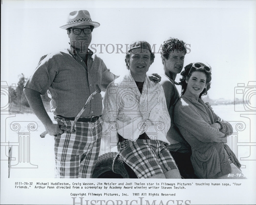 1981 Press Photo Actors Michael Huddleston And Craig Wasson In &quot;Four Friends&quot; - Historic Images