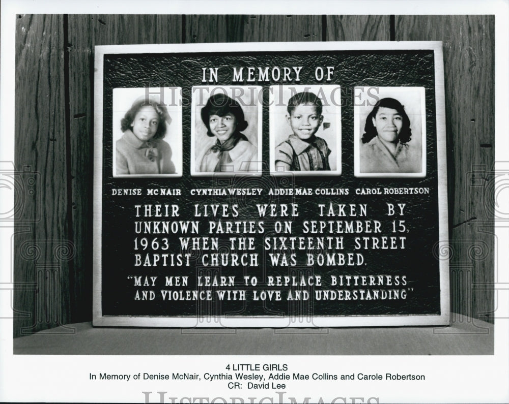 1997 Press Photo  "4 Little Girls" D McNair,C Wesley,AM Collins,C Robertson - Historic Images