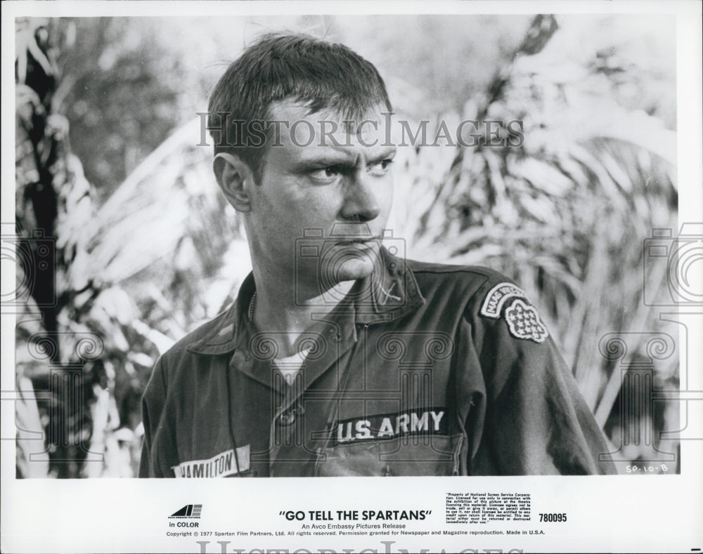 1977 Press Photo &quot;Go Tell The Spartans&quot; Burt Lancaster, Craig Wasson - Historic Images