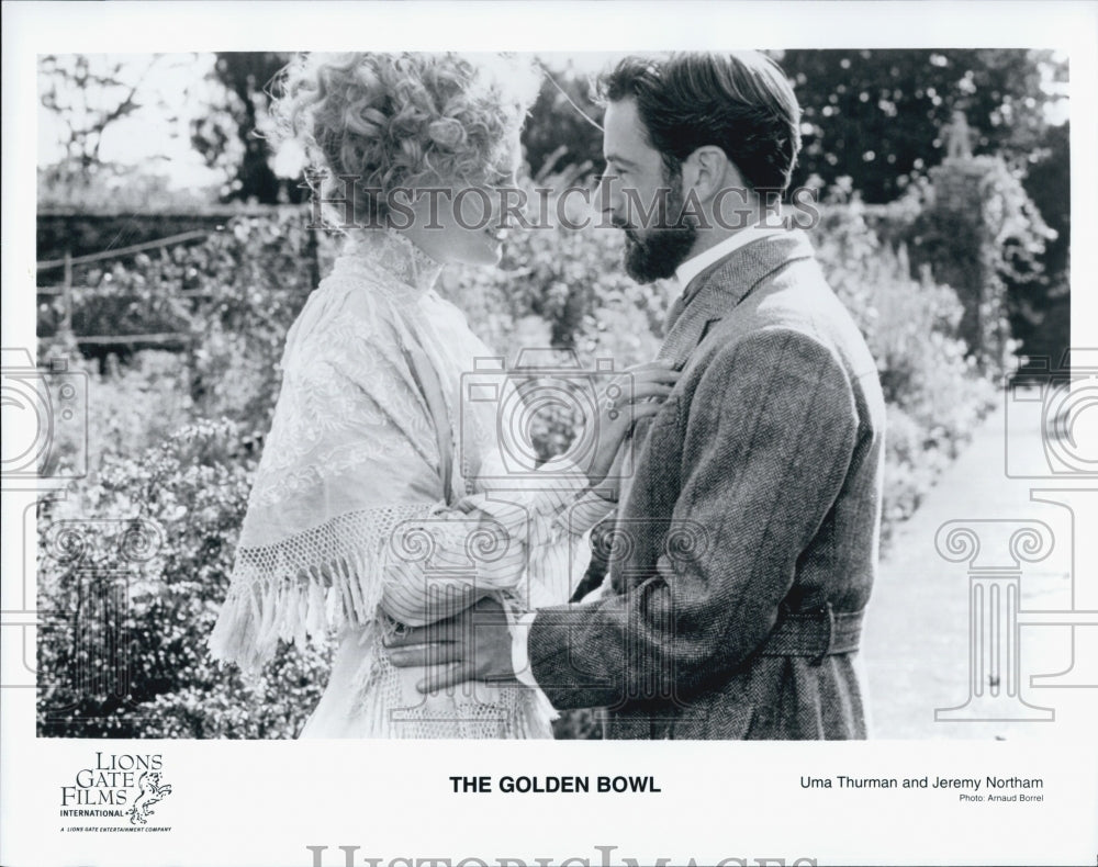 2000 Press Photo Uma Thurman And Jeremy Northam In "The Golden Bowl" - Historic Images