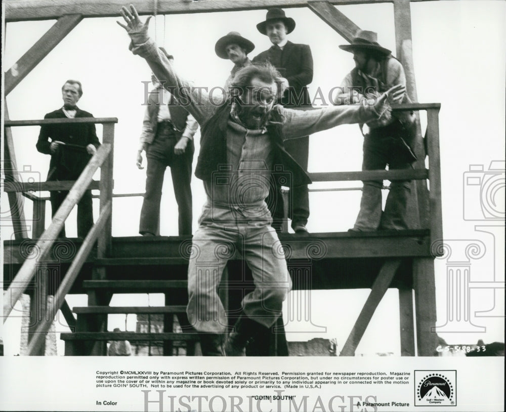 1978 Press Photo Jack Nicholson Stars in "Going South" - Historic Images