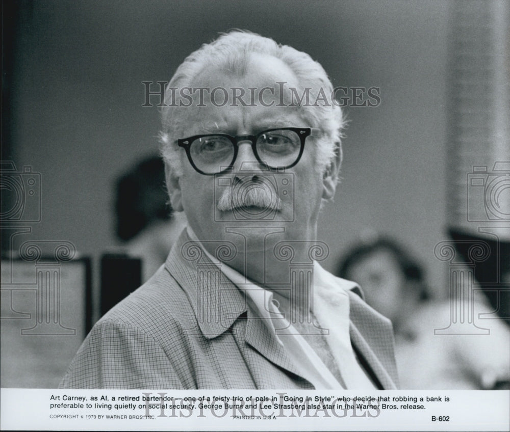 1979 Press Photo &quot;Going In Style&quot; Art Carney  stars - Historic Images