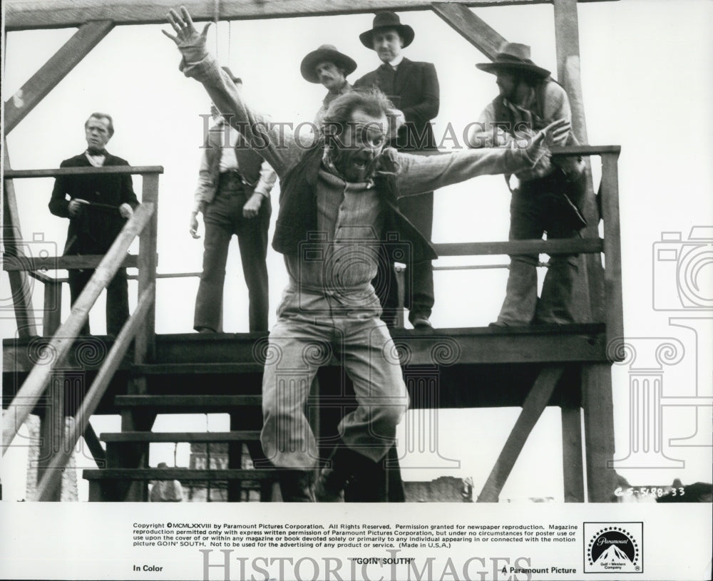 1978 Press Photo &quot;Goin&#39; South&quot; starring Jack Nicholson, - Historic Images