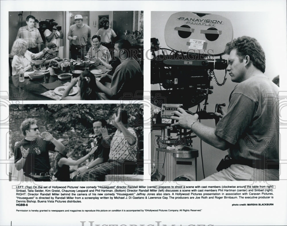 1995 Press Photo Director Randall Miller On Set Of Comedy Film "Houseguest" - Historic Images