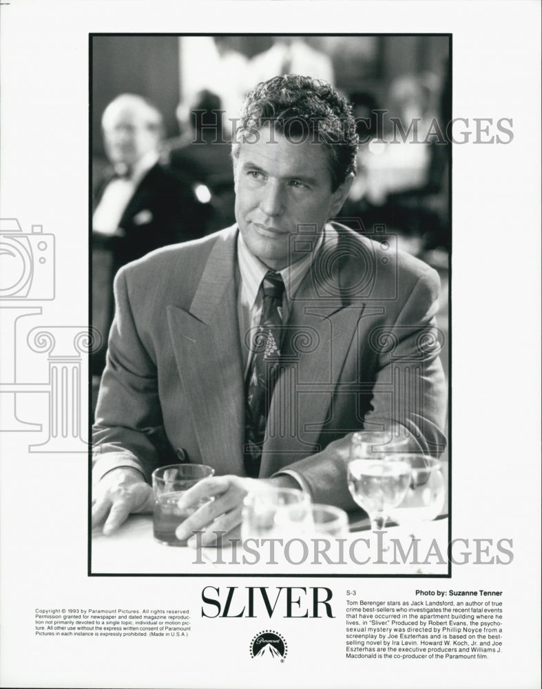 1993 Press Photo "Silver" starring Tom Berenger - Historic Images