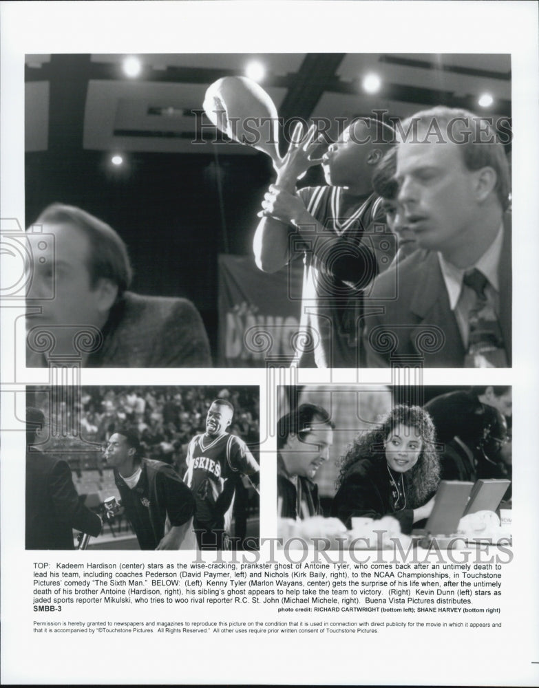 1997 Press Photo Kadeem Harrison & Michael Michele in "The Sixth Man" - Historic Images