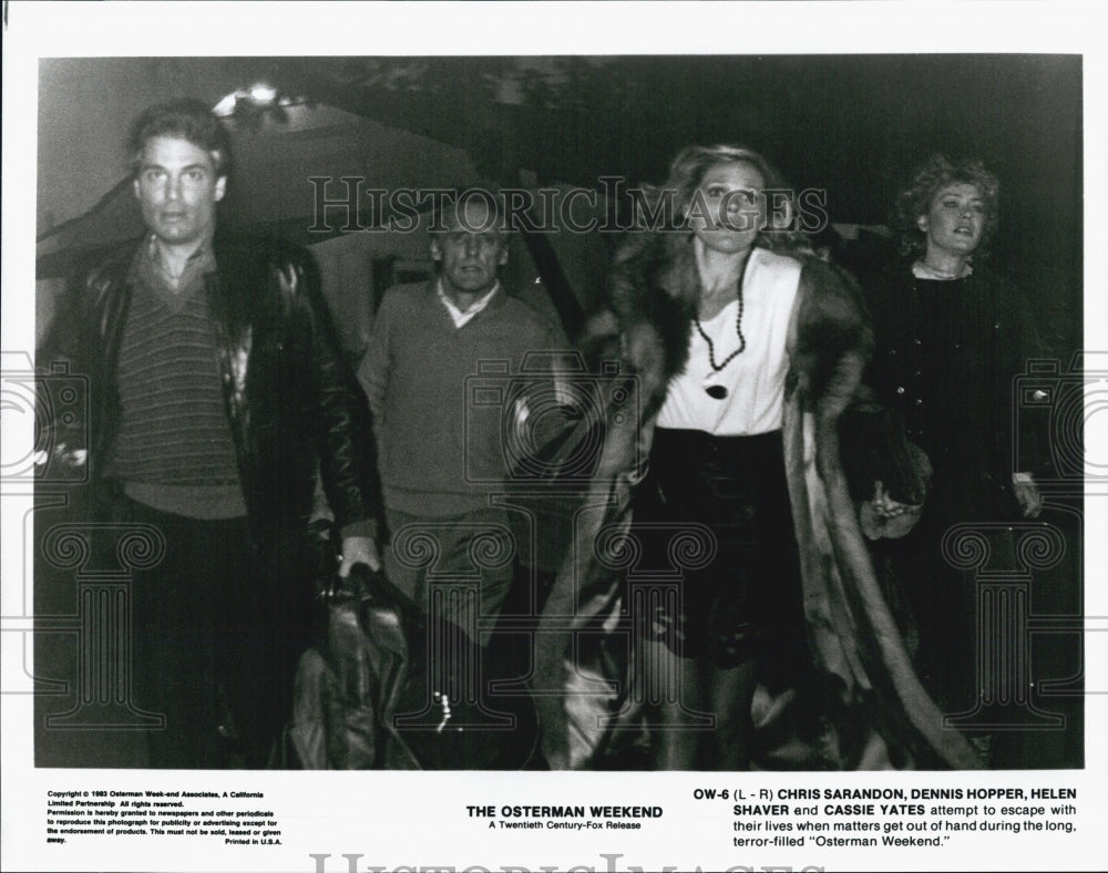 1983 Press Photo Scene From Movie "Osterman Weekend" - Historic Images