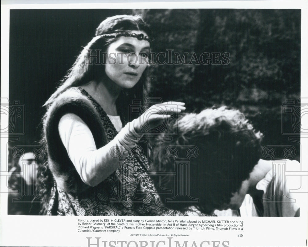 1983 Press Photo Edith Clever and Michael Kutter in "Parsifal" - Historic Images
