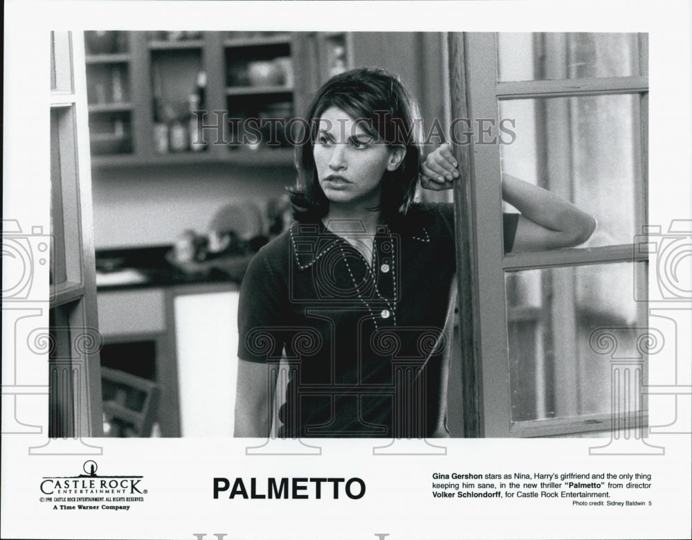 1998 Press Photo Actress Gina Gershon in &quot;Palmetto&quot; Film - DFPG75627 - Historic Images