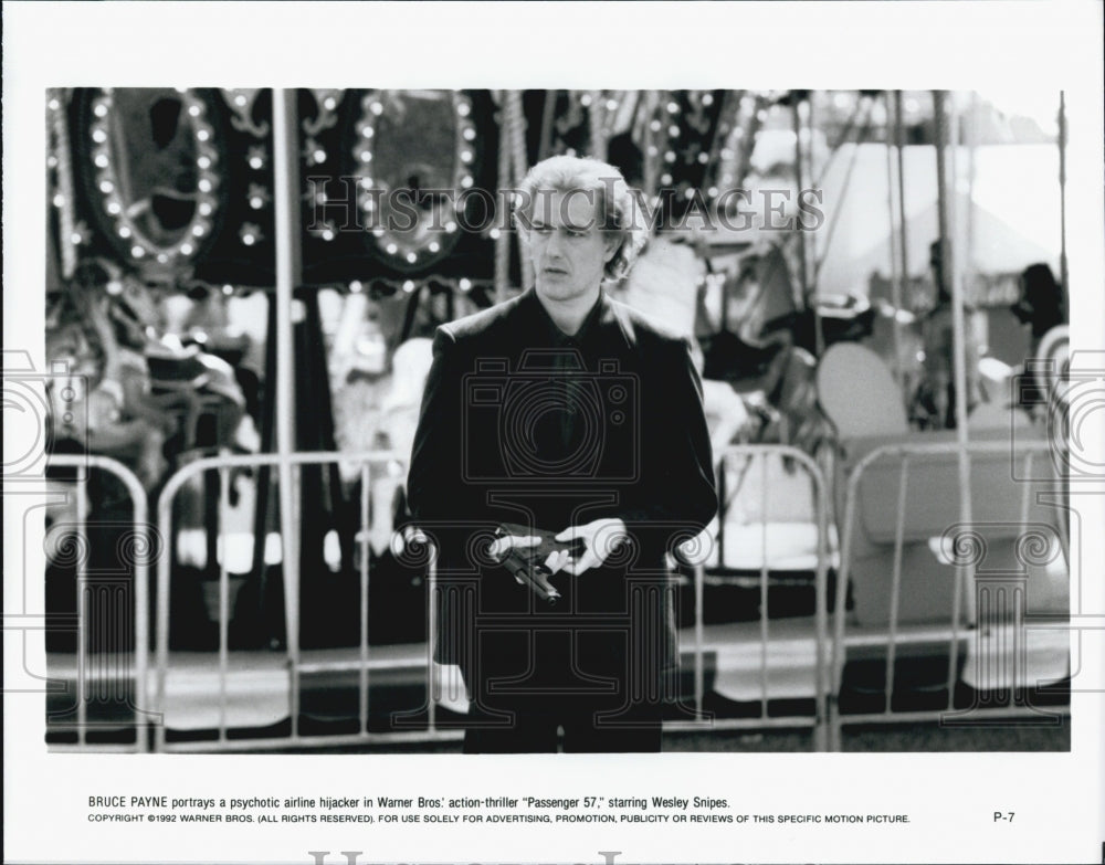 1992 Press Photo "Passenger 57" starring Bruce Payne - Historic Images