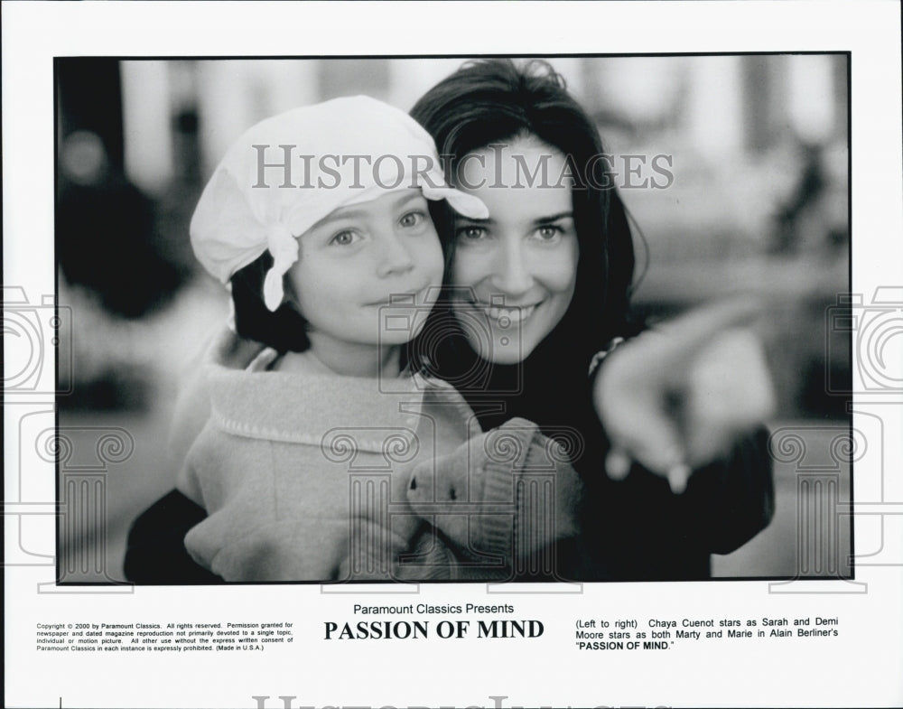 2000 Press Photo  &quot;Passion of Mind&quot; Chaya Cuenot &amp; Demi Moore - Historic Images