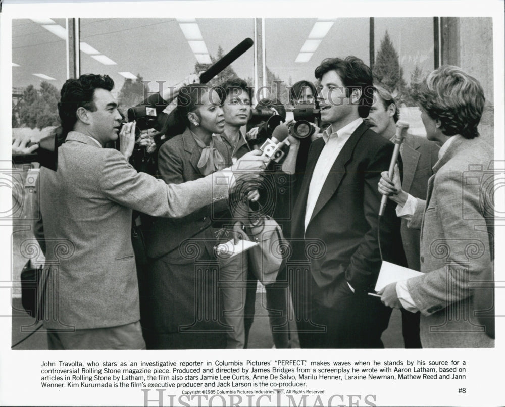 1985 Press Photo John Travolta "Perfect" - Historic Images