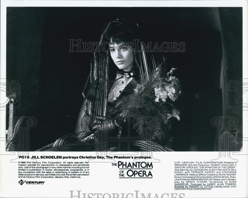 1989 Press Photo Jill Schoelen Stars In "The Phantom Of The Opera" - DFPG76255 - Historic Images