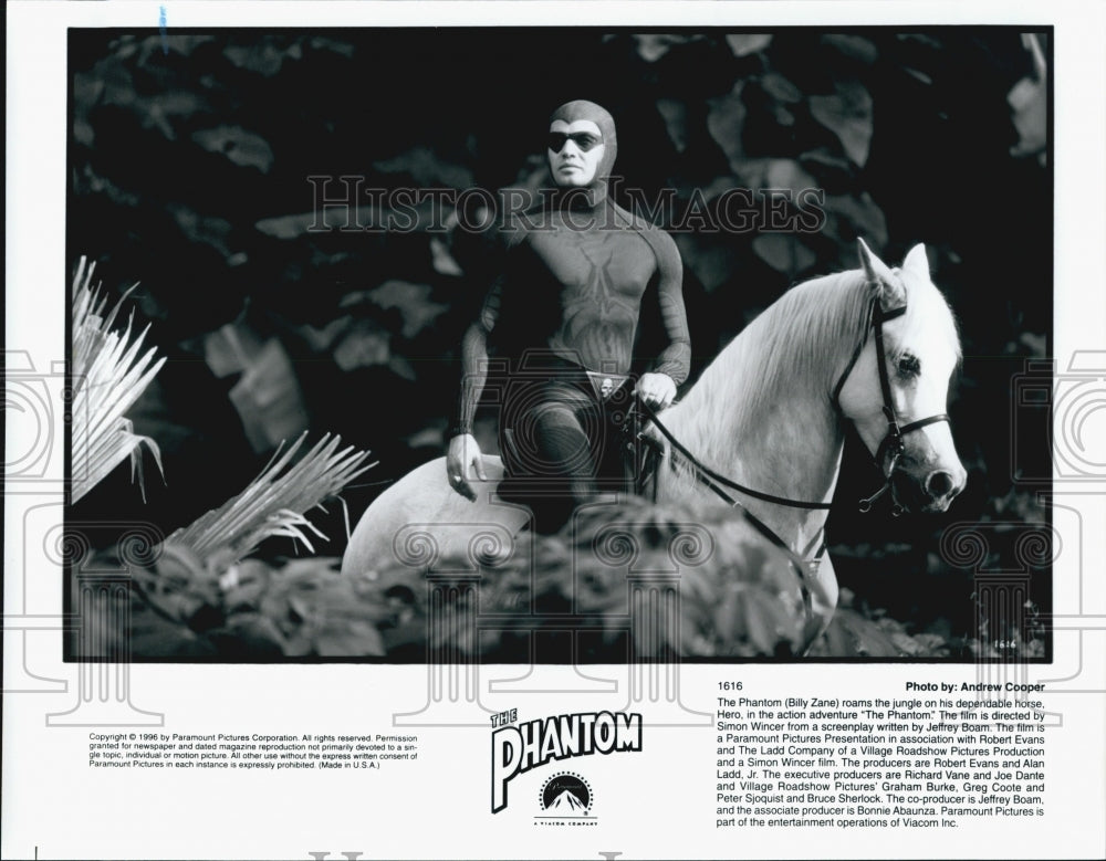 1996 Press Photo Billy Zane "The Phantom" - Historic Images