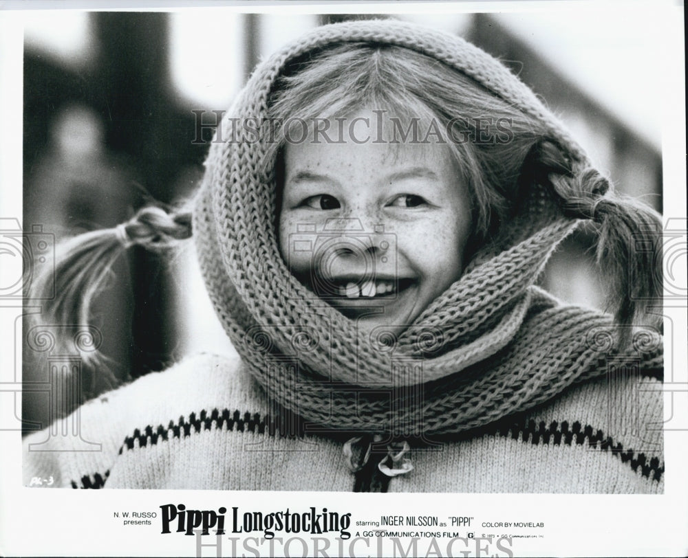 1973 Press Photo  "Pippi Longstocking" starring Inger Nilsson - Historic Images