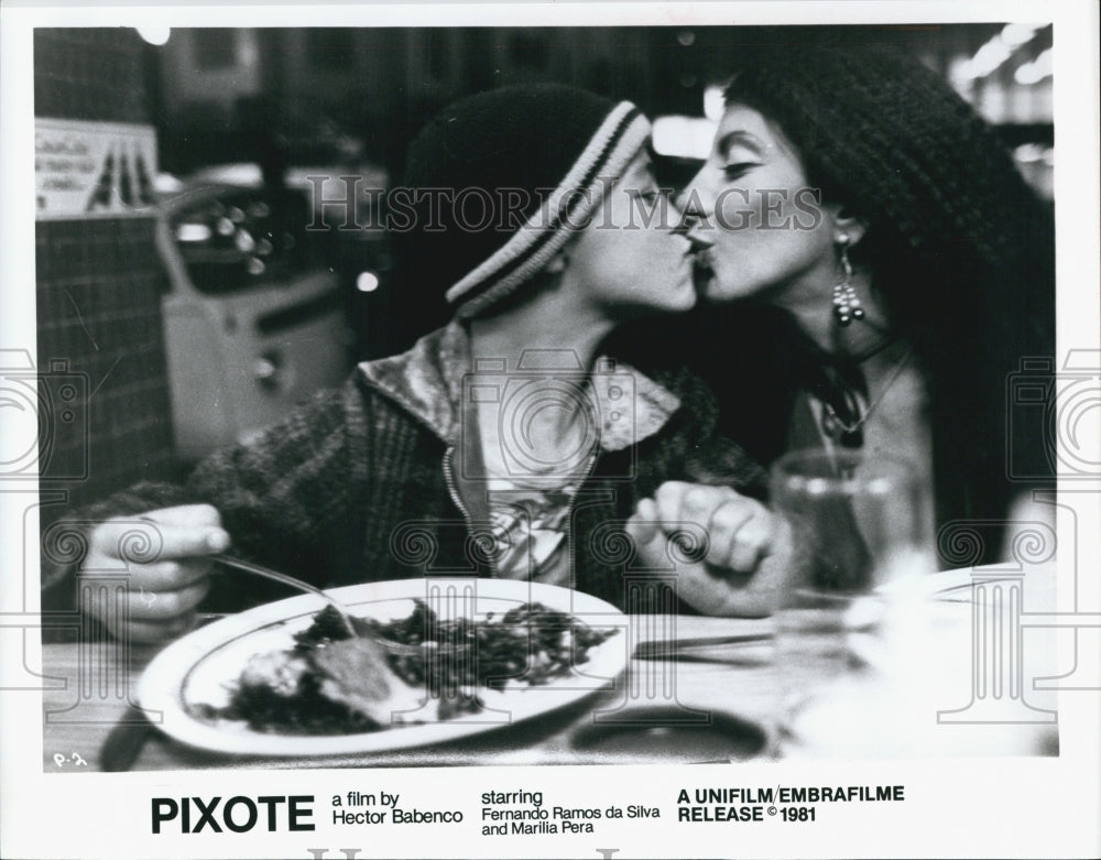 1981 Press Photo &quot;Pixote&quot; starring Fernando Ramos da Silva,Marilla Pera - Historic Images