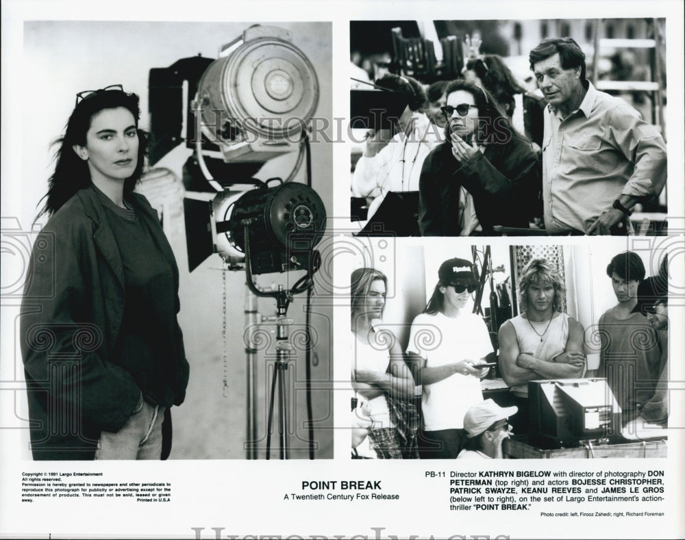 1991 Press Photo Directors Kathryn Bigelow And Don Peterman "Point Break" - Historic Images