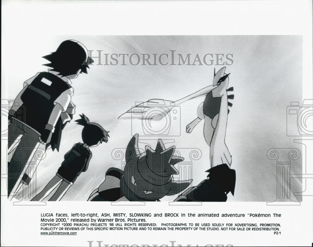 2000 Press Photo Animated film "Pikachu's Rescue Adventure" - Historic Images