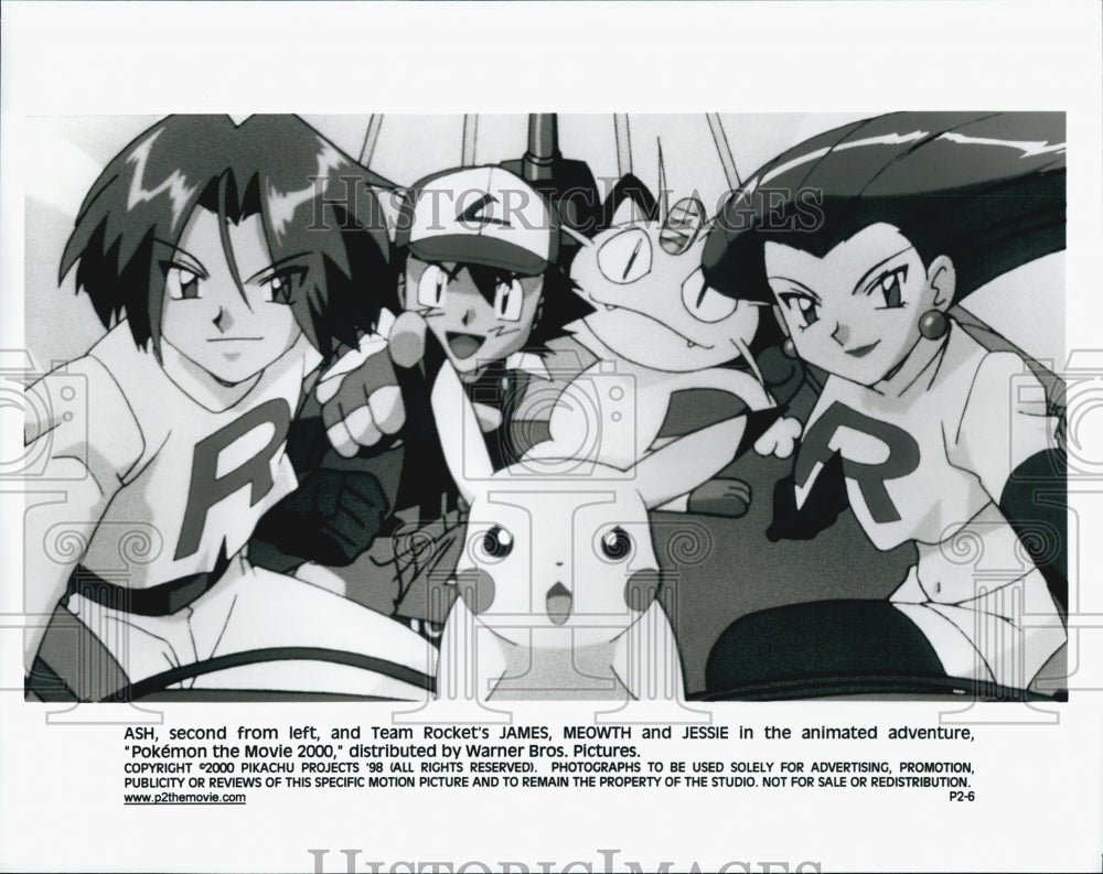 2000 Press Photo Animated Adventure Film &quot;Pokemon The Movie 2000&quot; - Historic Images