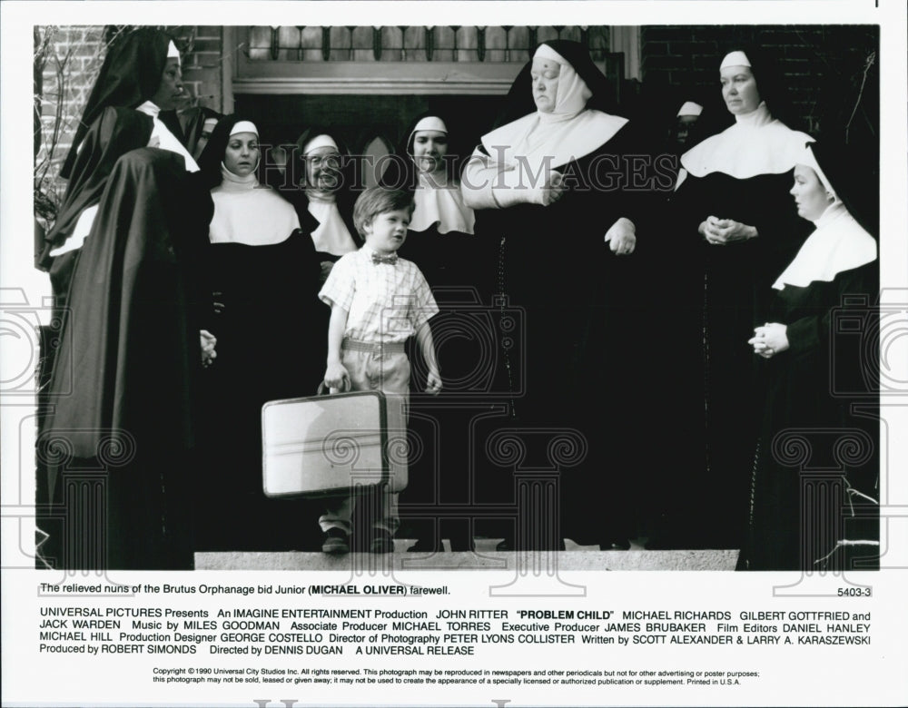 1990 Press Photo  "Problem Child " Michael Oliver stars - Historic Images