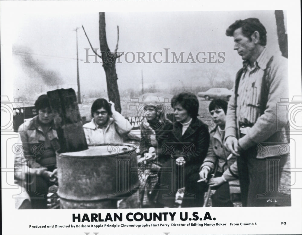 1976 Press Photo Scene from &quot;Harlan County, USA&quot; Documentary by Barbara Kopple - Historic Images