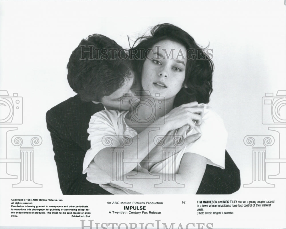 1984 Press Photo &quot;Impulse&quot; Meg Tilly, Tim Matheson - Historic Images