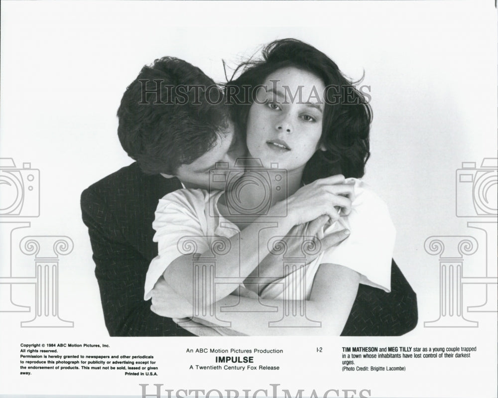 1984 Press Photo &quot;Impulse&quot; Meg Tilly, Tim Matheson - Historic Images