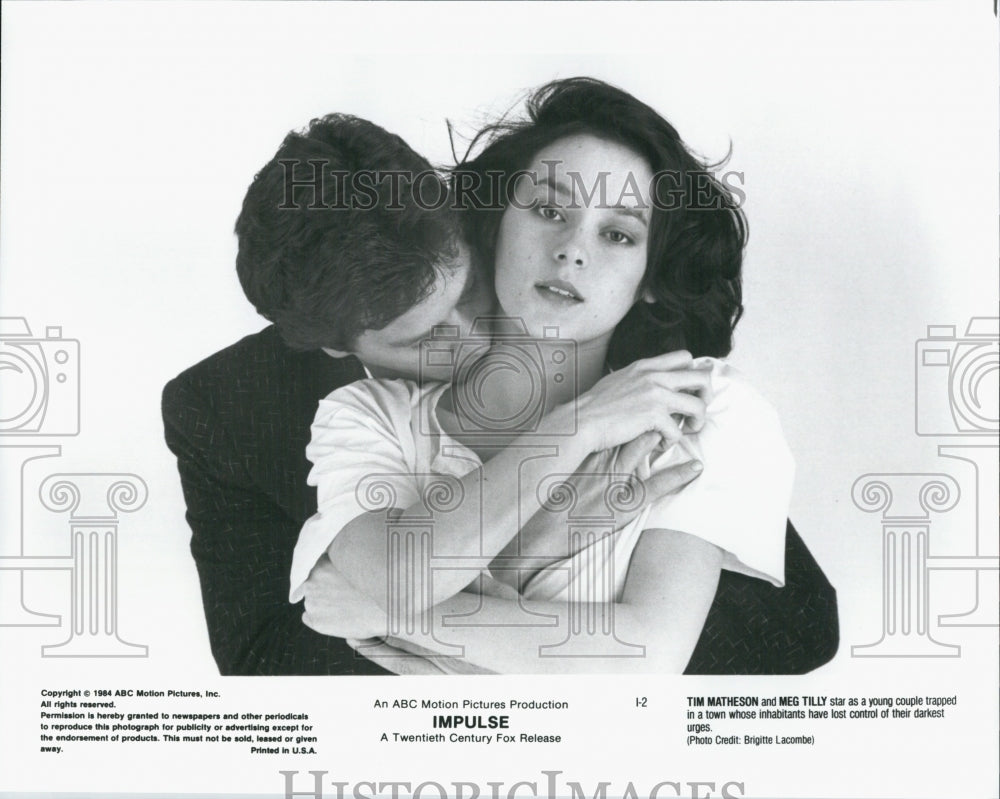 1984 Press Photo "Impulse" Meg Tilly, Tim Matheson - Historic Images