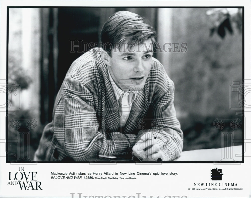 1996 Press Photo &quot;In Love and War&quot; starring Mackenzie Astin - Historic Images